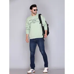 Antiloop Men Printed Round Neck Long Sleeves Sweatshirt-picture-34