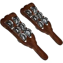 antlantic creatio Wooden Hand Taal Khartal Kartal Khadtal Indian Musical Instrument KHartaal Professional Jhika Set of 2 Pc.-picture-25