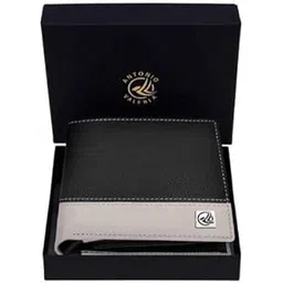 antonio valeria Jake Black/Sand Leather Wallet for Men-picture-31