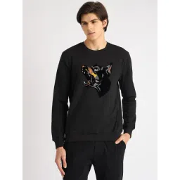 Antony Morato Black Regular Fit Printed Sweatshirt-picture-24