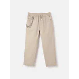 Antony Morato Boys Beige Carrot Fit Trousers-image-14