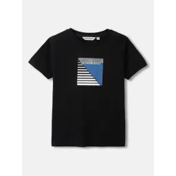 Antony Morato Boys Black Cotton Printed T-shirt-image-38