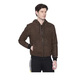 Antony Morato Brown Slim Fit Self Pattern Hooded Jacket-picture-12