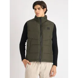 Antony Morato Green Regular Fit Quilted Hooded Jacket-picture-22