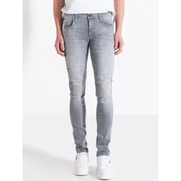 Antony Morato Men Tapered Fit Low Distress Heavy Fade Jeans-picture-36