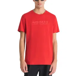 Antony Morato Red Cotton Slim Fit T-Shirt-picture-32