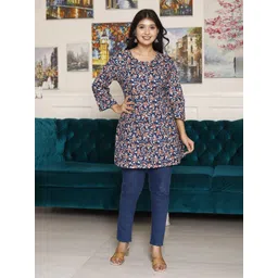 ANTU KURTIES Floral Printed Pure Cotton Kurti-picture-32