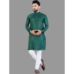 ANUJ FASHION Men Blended A-Line Kurtas-picture-42