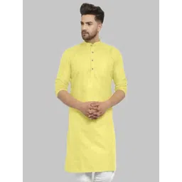 ANUJ FASHION Men Cotton Solid Straight Kurta-picture-25