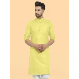 ANUJ FASHION Men Cotton Solid Straight Kurta-picture-27