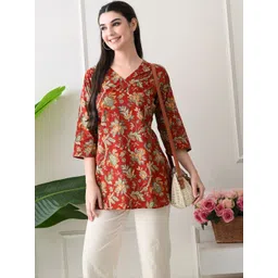 ANUKRITIBYNIDHIFASHION Women Floral Printed Cotton Top-picture-26