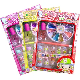 Anup Torda Nail Art Kit for Kids Includes Design Glitter Beads Stamping Glue Makeup Cosmetic Set (1) image 3