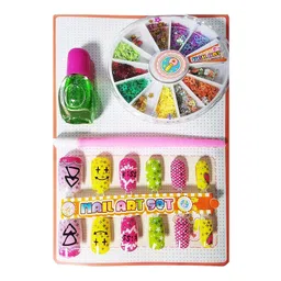 Anup Torda Nail Art Kit for Kids Includes Design Glitter Beads Stamping Glue Makeup Cosmetic Set (1) image 2