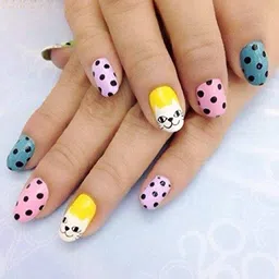 Anup Torda Nail Art Kit for Kids Includes Design Glitter Beads Stamping Glue Makeup Cosmetic Set (1) image 4