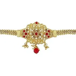 anuradha PLUS® Gold Finish Traditional Bajuband Armlets Set For Women & Girls|Marathi Wakki Bajuband-picture-49