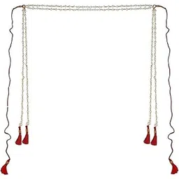 anuradha art jewellery Golden Colour Adorable Chain Mundavli|Maharashtrian Wedding Mundavalya for Unisex Adult For Groom & Bride (Pack of 1)-picture-10