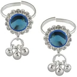 anuradha art jewellery Silver Colour Designer Daily Use Fancy Toe Ring Bichudi for Women-picture-23