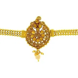 anuradha pearl Golden Colour Drop Shape Wonderful Traditional Bajuband/Armlets for Women/Girls-picture-31