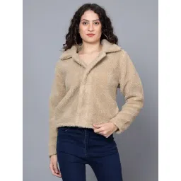 Anvi Be Yourself Beige Regular Fit Jacket-picture-20