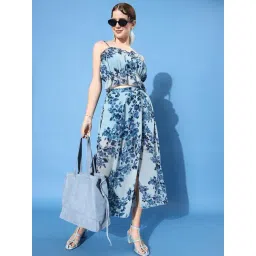 Anvi Be Yourself Blue Floral Print Co-ord Set-picture-27