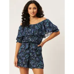 Anvi Be Yourself Blue Floral Print Jumpsuit-picture-25
