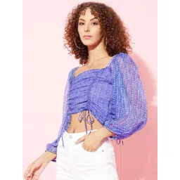 Anvi Be Yourself Blue Printed Crop Top-picture-38