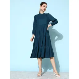 ANVI Be Yourself Tiered Fit & Flare Midi Dress-picture-20