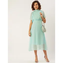 Anvi Be Yourself Turquoise Regular Fit Dress-picture-14