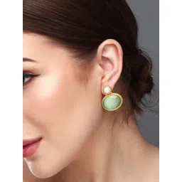 Anvik Gold Plated Beaded Contemporary Studs image 5