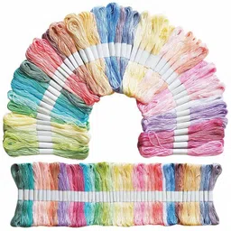 anwala marka Embroidery Skeins, Pastel Family Shade, 6 Strand Thread-picture-17