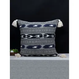 ANWYN Blue & Off White Geometric Square Cushion Covers-picture-12