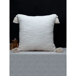 ANWYN Cream-Coloured & Off White Square Cushion Covers-picture-32