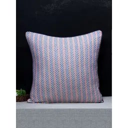 ANWYN Off White & Blue Square Cushion Covers-picture-15