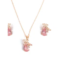 Anxvi Rose Gold-Plated Brass Necklace-picture-30