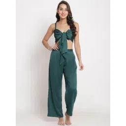 aoba Erotissch Green Plain Beachwear Co-Ord Set-picture-40