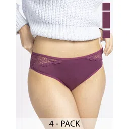 aoba EROTISSCH Pack Of 4 Lace Hipster Briefs PO4-20-picture-34