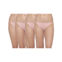 aoba Erotissch Pack Of 4 Light Pink Lace Thongs-picture-11