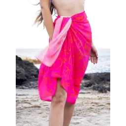 aoba Erotissch Pink Printed Sarong-picture-31