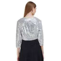 aol Embellished Crop Shrug image 3