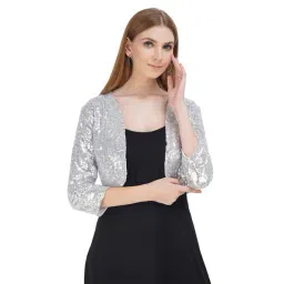 aol Embellished Crop Shrug image 1