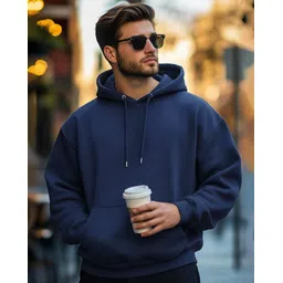 aoosh Men Full Sleeve Solid Hooded Sweatshirt-picture-30