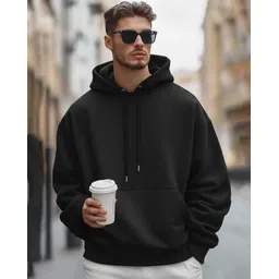 Men Full Sleeve Solid Hooded Sweatshirt-image-45