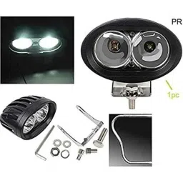 AOW (20W) Oval Projector Fog Light Auxiliary Spot LED Light Off-Road Driving Lights LED Fog Lights for Mahindra Centra (Single)-picture-32