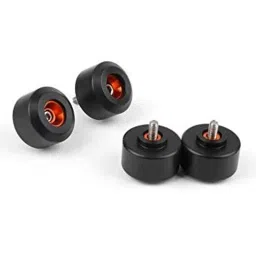 AOW 4 Pcs Front &a; Rear Fork Wheel Frame Slider Crash Protector for KTM Duke 125 200 390 (Black) b-9-picture-32