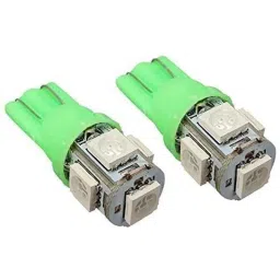 AOW 5 SMD (Green) LED Parking Bulb Pilot Light/License Plate car Lights for Mahindra Jeep (PAIR/DC-12V) image 1