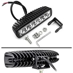 AOW 6 Led Bar Auxillary Bike Fog Lamp Spot Lamp 18W (Pack of 1) for Hero Splendor iSmart-picture-38