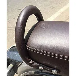 AOW Backrest Support Pillion Brown Cushion Back Rest Full Black Bar for Royal Enfield Models RE-12-picture-29