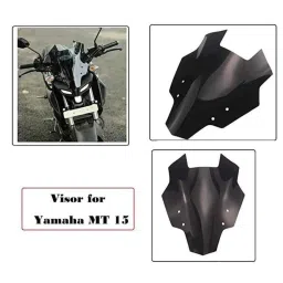 AOW Bike Visor for Yamaha MT-15 (Black) U-03-picture-32