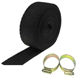 AOW Black Silencer Wrap Bike Exhaust Shield for All Royal Enfield Models (Length : 3 Mtrs) W-16-picture-27