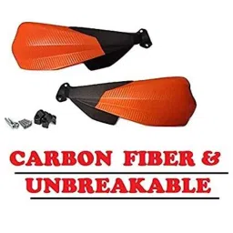 AOW Carbon Fibre Scratchproof Unbreakable Handle bar Handguard for KTM Duke All Models (Orange) T-22-picture-29